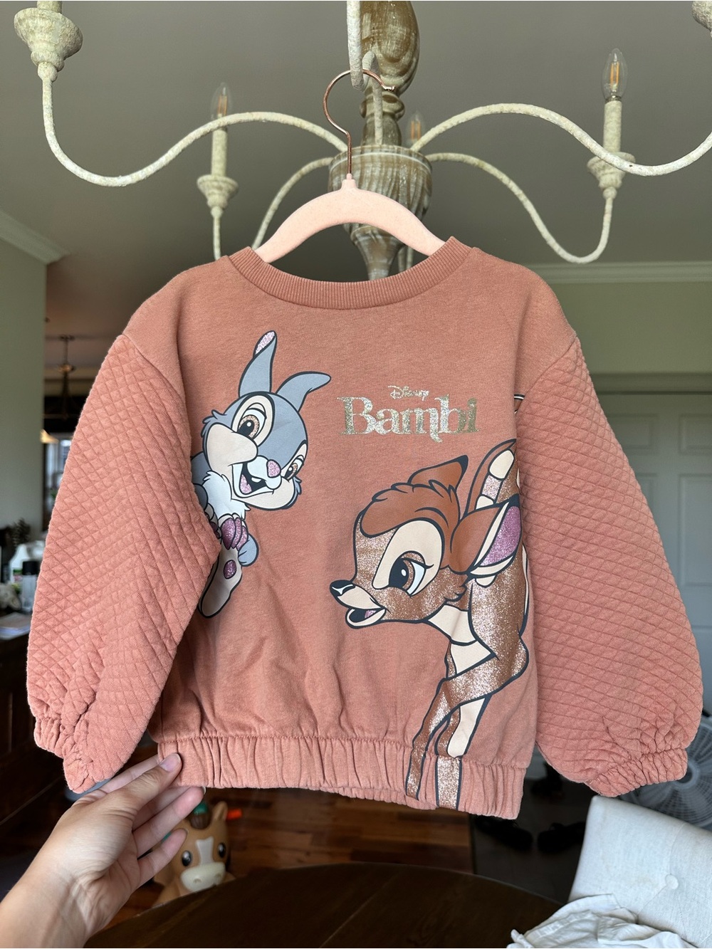 Disney Bambi Girls’ Pullover Sweatshirt